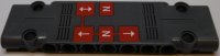 LEGO part Technic, Placa de Panel 3 x 11 x 1 con Letra 'N', Flechas Rectas y Patrón de Rejillas de Salida de Aire (Pegatina) - Set 42055 15458pb011