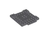 LEGO part Brick, Modified 8 x 8 x 2/3 with 1 x 4 Indentations and 1 x 4 Plate 15624