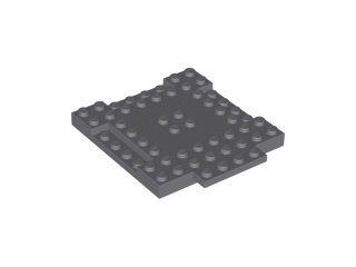 LEGO onderdeel Steen, Aangepast 8 x 8 x 2/3 met 1 x 4 Inzinkingen en 1 x 4 Plaat (15624)