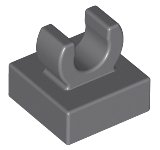 LEGO part Tuile, Modifiée 1 x 1 avec Pince O Ouverte 15712