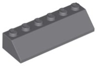 LEGO onderdeel Schuin 45 2 x 6 23949