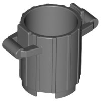 LEGO part Container, Trash Can with 2 Cover Holders (2439)