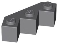 LEGO part Stein, Facette Modifiée 3 x 3 (2462)