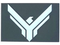 LEGO part Tile 2 x 3 with White Atreides Hawk Crest Pattern 26603pb385