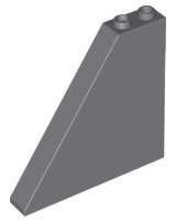 LEGO part Slope 55 6 x 1 x 5 without Bottom Stud Holders (30249)