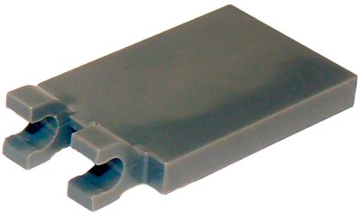 LEGO part Baldosa, Modificada 2 x 3 con 2 Clips en U (30350c)