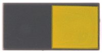 LEGO part Piastrella 1 x 2 con Motivo Quadrato Giallo 3069pb0957