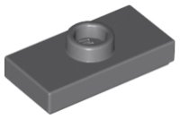 LEGO part Plate, Modified 1 x 2 with 1 Stud with Groove (Jumper) 3794b