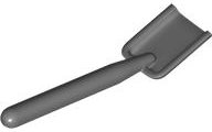 LEGO onderdeel Minifigure, Utensil Shovel / Spade - Handle with Round End 3837