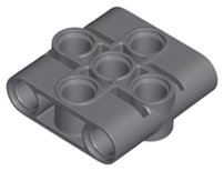 LEGO part Technic, Pin Connector Block, Liftarm 1 x 3 x 3 (39793)