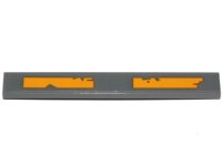 LEGO part Tile 1 x 8 with Worn Yellow Stripes Pattern (Sticker) - Set 75171 4162pb176