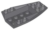 LEGO onderdeel Wedge 6 x 4 Triple Inverted Curved 43713