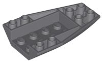 LEGO part Wedge 6 x 4 Triple Inverted Curved (43713)