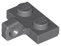 LEGO part Hinge Plate 1 x 2 Locking with 1 Finger on Side with Bottom Groove 44567a
