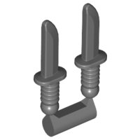 LEGO part Minifigure, Weapon Knives, 2 on Sprue 44658