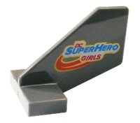 LEGO part Tail Shuttle, Small with 'DC SUPER HERO GIRLS' Pattern 44661pb026