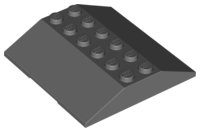 LEGO part Slope 33 6 x 6 Double (Train Roof) (4509)