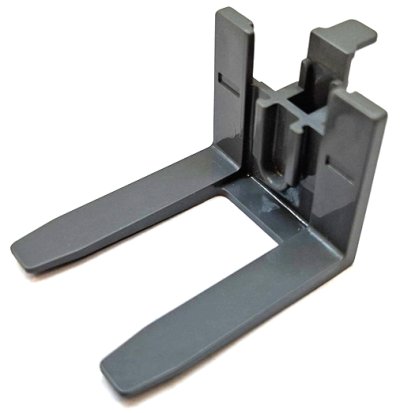 LEGO part Vehicle, Forklift Wide Forks Reinforced with Rubber Belt Holder (45707b)