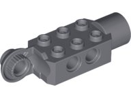 LEGO part Technic, Brick Modified 2 x 3 with Pin Holes, Rotation Joint Ball Half Vertical, and Rotation Joint Socket 47432