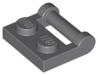 LEGO part Plate, Modified 1 x 2 with Bar Handle on Side - Closed Ends 48336