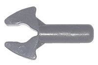 LEGO part Bar   1L with Clip Mechanical Claw - Rounded Edges 48729a
