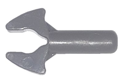 LEGO onderdeel Bar   1L with Clip Mechanical Claw - Rounded Edges (48729a)