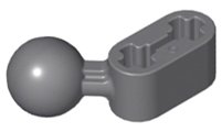 LEGO part Technic, Liftarm, Modified Ball Joint Angled 1 x 2 (50923)
