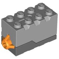 LEGO part Electric, Sound Brick 2 x 4 x 2 with Light Bluish Gray Top and Space Sound (55206c05)