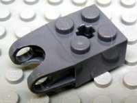 LEGO onderdeel Technic, Brick Modified 2 x 2 with Ball Socket and Axle Hole - Angled Forks with Round Ends and Open Sides 57910