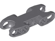 LEGO part Technic, Axle and Pin Connector 2 x 5 with 2 Ball Joint Sockets, Closed Sides, Closed Axle Holes (61053)