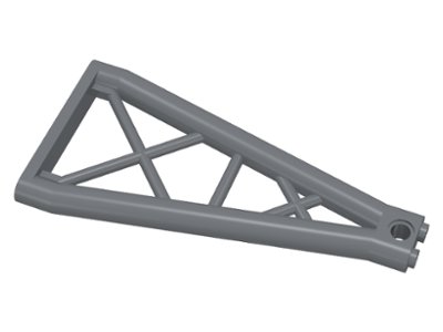 LEGO part Support 1 x 6 x 10 Girder Triangular (64449)
