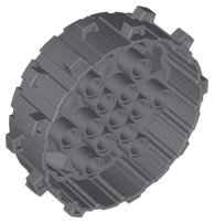 LEGO part Wheel Hard Plastic with Small Cleats 64711