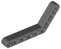 LEGO part Technic, Liftarm, Modified Bent Thick 1 x 9 (6 - 4) (6629)