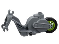 LEGO part Flywheel Stuntz Riding Cycle with Lime Rear Wheel and Black Tire 69869c03