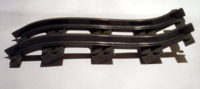 LEGO part Train, Track Plastic, Narrow, Ramp, 5 Bricks Elevation (85977)