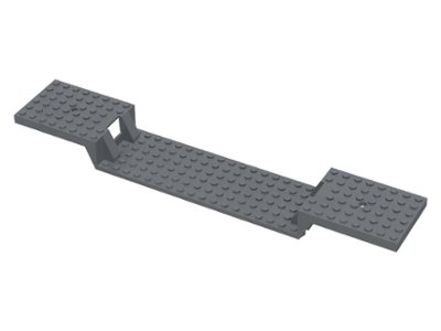 LEGO part Train Base 6 x 34 Split-Level without Bottom Tubes (87058)