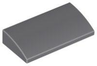LEGO part Slope, Curved 2 x 4 x 2/3 with Bottom Tubes 88930