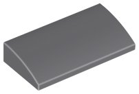 LEGO part Slope, Curved 2 x 4 x 2/3 with Bottom Tubes (88930)