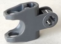 LEGO part Technic, Axle Connector 2 x 3 with Ball Joint Socket - Closed Sides, Angled Forks with Open Axle Holes 89652