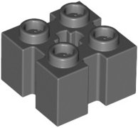 LEGO part Brick, Modified 2 x 2 with Channels and Axle Hole (90258)