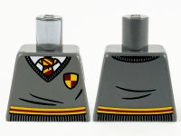 LEGO part Torso Harry Potter Sweater and Tie, Gryffindor Stripe and Shield Pattern 973pb4122