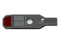 LEGO part Minifigure, Utensil Ski without Hinge with Black Lines and Dark Red Hexagonal Pattern (Sticker) - Set 75012 99774pb01
