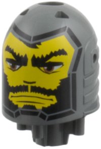 LEGO part Large Figure Head with Santis Pattern bb0153pb04