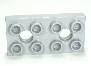 LEGO part Duplo, Plate 2 x 4 with 2 Holes with Locking Ridges (10661)