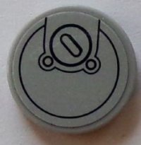 LEGO part Tile, Round 2 x 2 with Bottom Stud Holder with Filler Cap Pattern (Sticker) - Set 60073 14769pb034