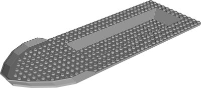 LEGO part Boat, Hull Unitaire 41 x 12 x 5, Haut (23998)