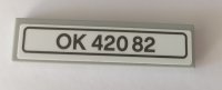 LEGO part Carreau 1 x 4 avec motif 'OK 42082' (autocollant) - Set 42082 2431pb0582
