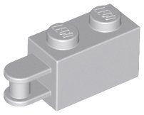 LEGO part Steen, Modificado 1 x 2 con Asa de Barra en el Extremo - Barra Hundida desde el Borde (26597)