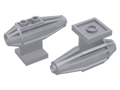 LEGO onderdeel Motor, Strippen, 2 Bovenste Studs, 2 x 2 Onderste Tegel (30358)