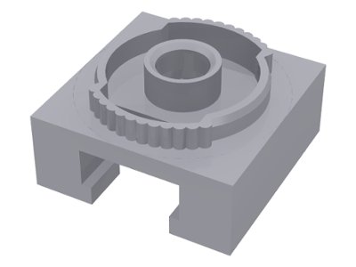 LEGO part Turntable 4 x 4 Locking Grooved Base (30516)